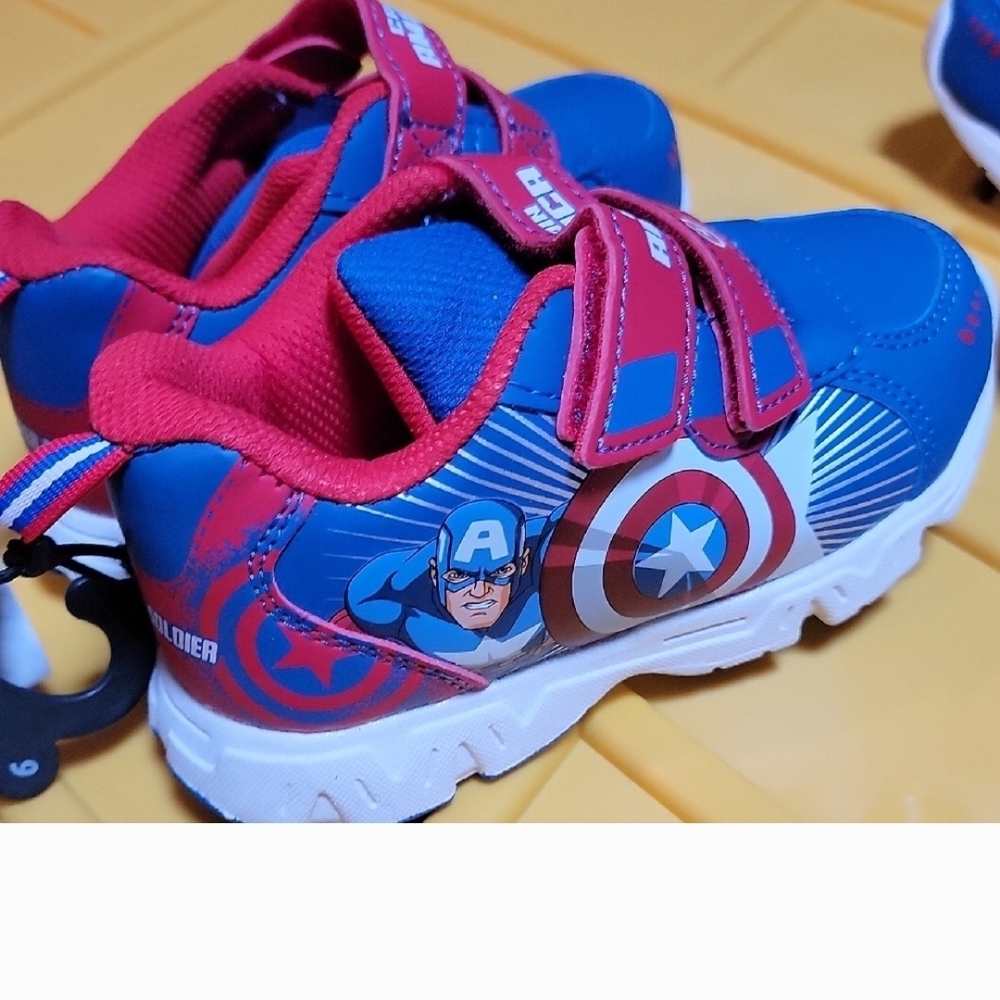 Marvel Blue and Red Superhero Sneakers